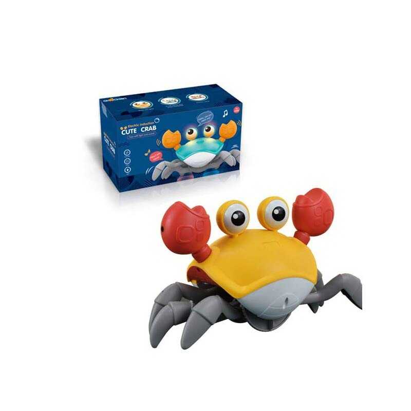 Краб QC 1 Y (60) вбудований акумулятор 5 V, мелодія, підсвічування, сенсори руху, в коробці