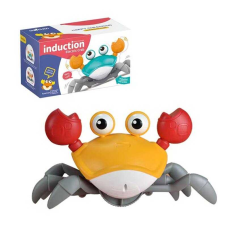 Краб QC 3 Y (60) від батарейок, 2 режими роботи, мелодії, бігає, в коробці