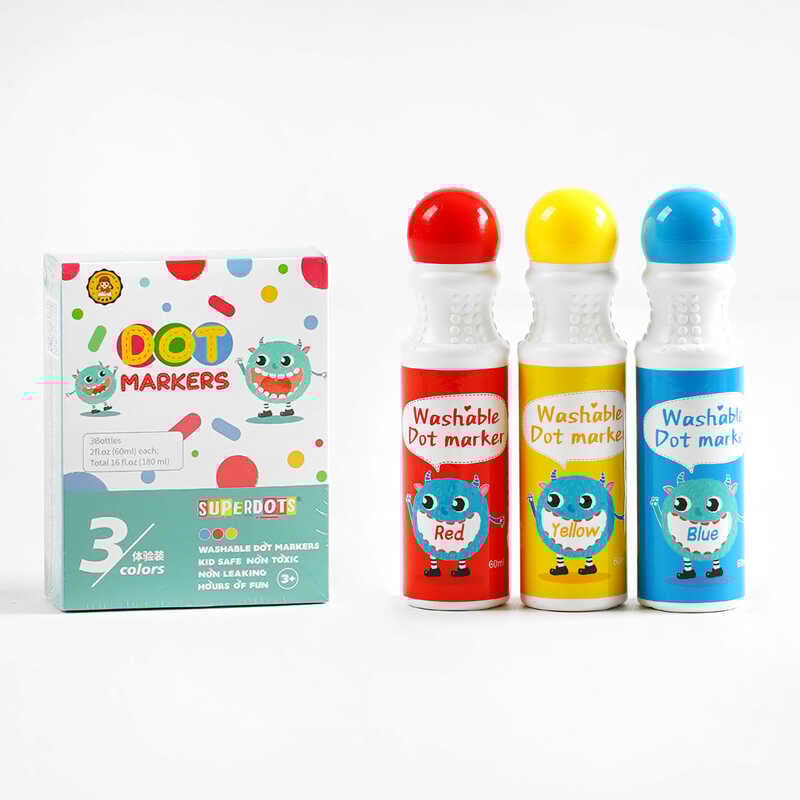 Крапкові маркери C 35506 (60) 3 кольори по 60 мл, в коробці