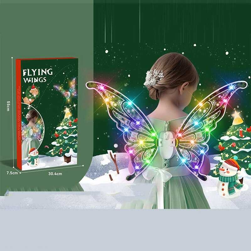 Крила 606-21 C (24) працюють від батарейок, підсвічування, рух крилами, мелодія, ремінці для кріплення, в коробці Крила 606-21 C (24) працюють від батарейок, підсвічування, рух крилами, мелодія, ремінці для кріплення, в коробці