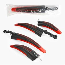 Крила велосипедні універсальні PL-10112  (100) КОЛІР-ЧЕРВОНИЙ