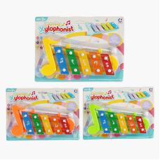 Ксилофон 5022 (120/2) 3 кольори, на листі, ВИДАЄТЬСЯ ТІЛЬКИ МІКС ВИДІВ