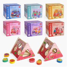 Куб логічний C 61720 (36) сортер, 8 фігурок, в коробці, ВИДАЄТЬСЯ ТІЛЬКИ МІКС ВИДІВ