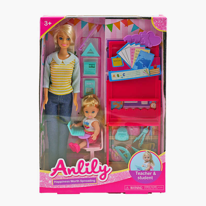 Лялька 99246 (36/2) “Вчитель“, дитина, меблі, аксесуари, в коробці
