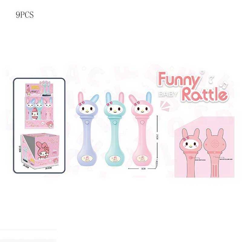 Брязкальце 626-20 (32/2) ЦІНА ЗА 9 ШТУК В БЛОЦІ, герой, на батарейках, звук, пісні, озвучення англійською мовою, підсвітка, в коробці