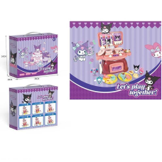 Кухня 228-10 D (48/2) духова піч, 23 х 10х  20 см, посуд, плита, каструля, сковорідка, ніж, лопатка, декоративна їжа, герої, в коробці