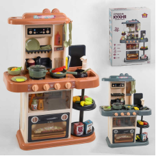 Кухня 65683 / 65583 (6) “TK Group“, ВИДАЄТЬСЯ ТІЛЬКИ МІКС ВИДІВ, 2 кольори, на батарейках, підсвічування, звук, мелодії, пар, тече вода, продукти, в коробці