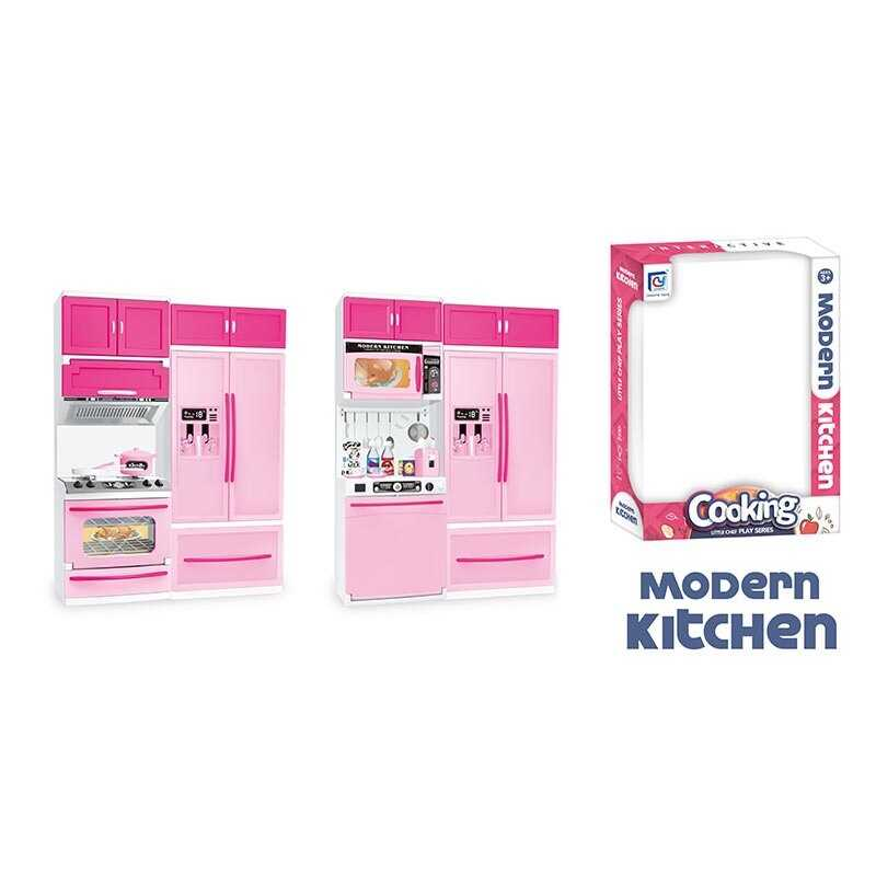 Кухня 818-21 А (36/2) 2 види, висота: 32 см, звуки, підсвічування, посуд, дверцята відкриваються, в коробці