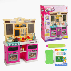 Кухня 922-163 (4) висота 83 см, 85 елементів, звуки, мелодії, підсвічування, автоматична подача води, парогенератор, дошка для крейди, в коробці