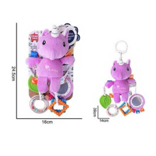 Брязкальце 688 M110 (72) текстильне, відтворює “мелодію вітру”, підвіска, гумовий прорізувач, кільця, люстерко, кріплення для підвішування, в пакеті