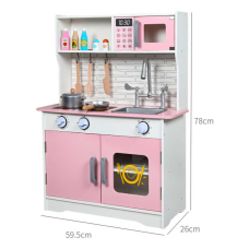 Кухня C 69830 (2) дерев“яна, 59.5х26х78 см, духова піч, сковорідка, каструля, кухонне приладдя, в коробці