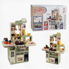 Кухня “Міні-Шеф” TK-55116 (4) “TK Group“, 75 елементів, висота - 69 см, мелодії, підсвічування, парогенератор, помпова подача води, в коробці