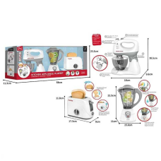 Кухонний набір F 2319 (12) тостер, блендер, міксер, підсвічування, в коробці