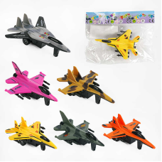 Літак 706-8 (400) 6 кольорів, інерція, у пакеті, ВИДАЄТЬСЯ ТІЛЬКИ МІКС ВИДІВ