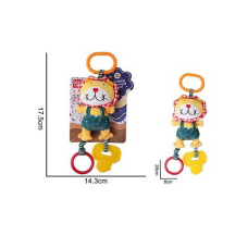 Брязкальце 688 M44 (120) “Левенятко”, текстильне, кріплення для підвішування, прорізувач, в пакеті 