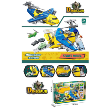 Літак SY 9965 (18) 3 фігурки динозаврів, 2 машинки, вертоліт, відсіки літака відчиняються, в коробці