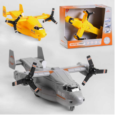 Літак WY 490 AB (30) “Військовий“, 2 кольори, інерція, 2 положення гвинтів, звуки роботи гвинтів, підсвічування носа і хвоста, в коробці