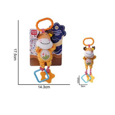 Брязкальце 688 M47 (120) “Олень”, текстильне, кріплення для підвішування, прорізувач, в пакеті