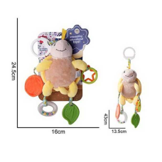 Брязкальце 688 M53 (72) текстильне, підвіска, гумовий прорізувач, кільця, кріплення для підвішування, люстерко, в пакеті