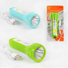 Ліхтар світлодіодний C 56755 (200) акумуляторний, 4 режими роботи, USB-кабель, на листі