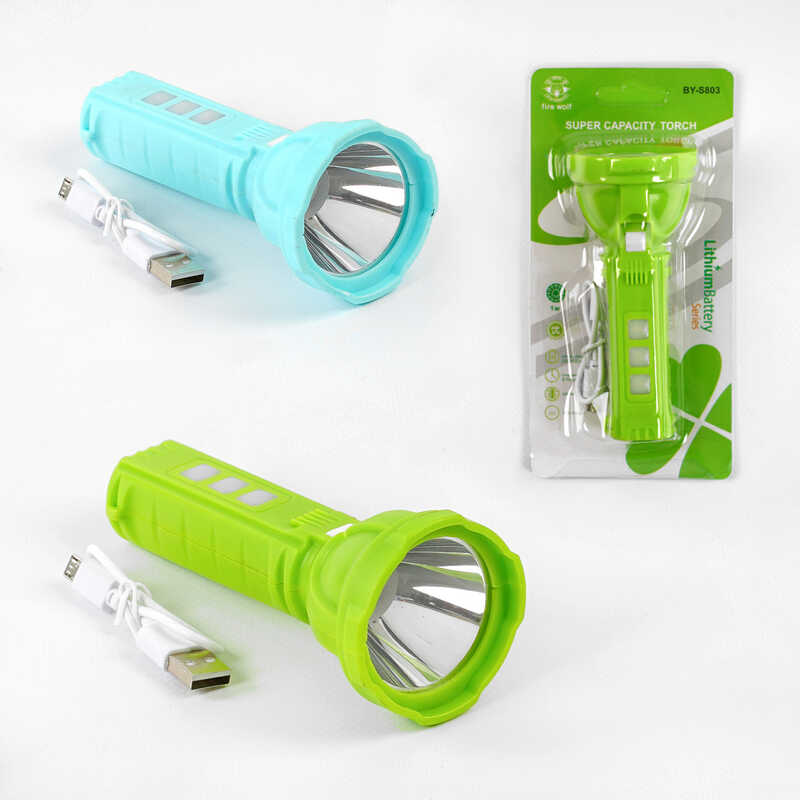 Ліхтар світлодіодний C 56757 (160) акумуляторний, 4 режими роботи, USB-кабель, на листі Ліхтар світлодіодний C 56757 (160) акумуляторний, 4 режими роботи, USB-кабель, на листі