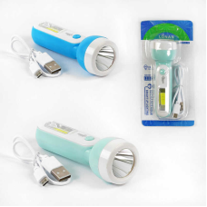 Ліхтар світлодіодний C 56758 (200) акумуляторний, 5 режимів роботи, сигнальний режим, USB-кабель, на листі