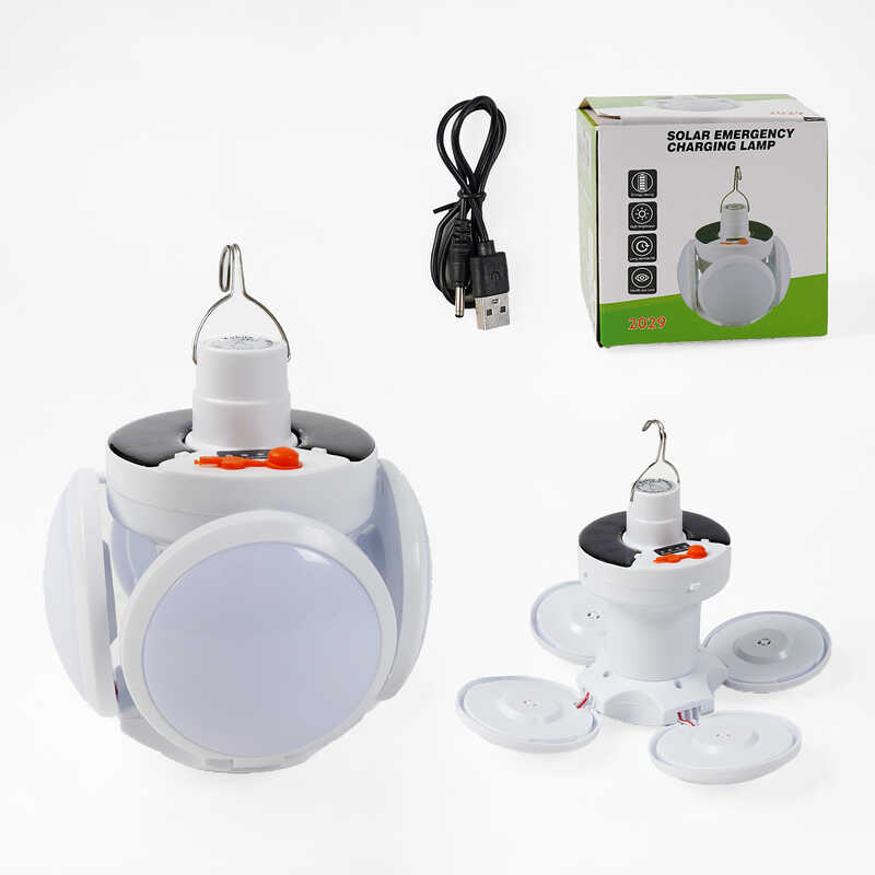 Ліхтар світлодіодний C 68429 (60) потужність - 5 Вт, акумулятор і сонячна панель, біле світло, в коробці