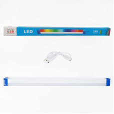 Ліхтар світлодіодний C 68446 (100) довжина - 52 см, біле світло, регулюється яскравість, вбудований акумулятор, USB-кабель, магнітні тримачі, у коробці