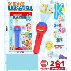 Ліхтарик-проєктор TY 15 (432/2) 2 кольори, 3 диски, на листі