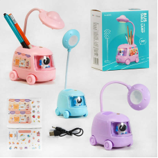 Лампа світлодіодна M 48498 (120) 3 кольори, “Космічний автобус”, 3 режими освітлення, нічник, вбудований акумулятор,  в коробці, ВИДАЄТЬСЯ ТІЛЬКИ МІКС ВИДІВ