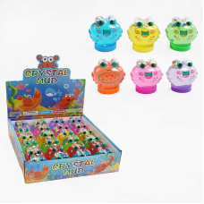 Лизун C 68867 (20) ЦІНА ЗА 24 ШТУК В БЛОЦІ, глітер, пінопластові кульки, в коробці