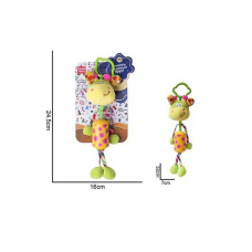 Брязкальце 688 M99 (120) “Жирафа”, пискавка, текстильне, кріплення для підвішування, шелесткі елементи, мелодія вітру, в пакеті 
