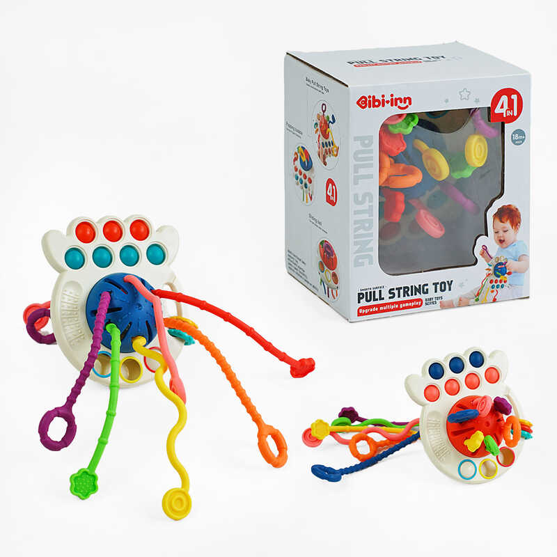 Брязкальце 688-72 (60) 4 в 1, поп-іт, пальчикова гра, в коробці