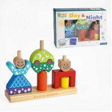 Логічна гра C 60366 (40) “День/ніч”, книжка із завданнями, в коробці