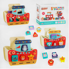 Логічна гра C 60402 (36) “Кораблик”, сортер, в коробці