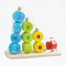 Логічна гра C 61425 (64) пірамідка, геометричні фігури, у плівці