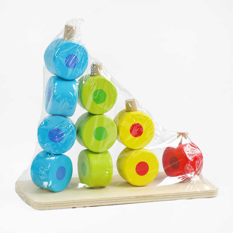 Логічна гра C 61425 (64) пірамідка, геометричні фігури, у плівці