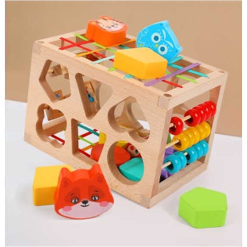 Логічна гра C 61498 (36) дерев’яна, сортер, рахівниця, в коробці