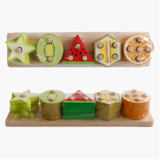 Логічна гра C 73323 (48) дерев’яна, платформа з кілочками, 20 елементів, у плівці