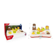 Логічна гра HE 8087 (24) на батарейках, звуки, мелодія, підсвітка, тварини, рухомі елементи, в коробці