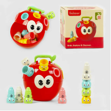 Логічна гра JY 18003 (48) “Яблучко“, хробачки, вивчення цифр, в коробці