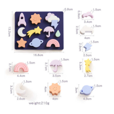 Логічна дошка C 64048 (156) сортер за формою, гумова, 12 гумових фігурок, в пакеті