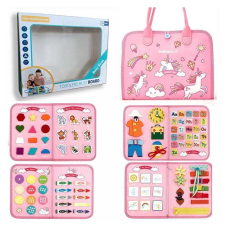 Логічна папка 432-17 A (40) фетр, цифри, англійський алфавіт, геометричні фігури, природні явища, тварини, ремінці, рухомі шестерні, липучки, в коробці