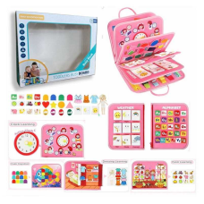 Логічна папка 432-22 A (40) фетр, цифри, англійський алфавіт, геометричні фігури, атмосферні явища, тварини, одяг, ремінці, рухомі шестерні, липучки, в коробці