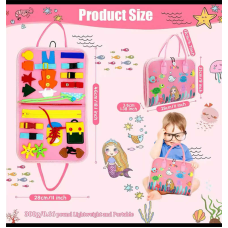 Логічна папка C 70900 (50) фетр, часові позначення, пазли, рухомі шестерні, ремінці, липучки, пряжки, в пакеті