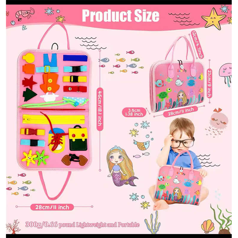 Логічна папка C 70900 (50) фетр, часові позначення, пазли, рухомі шестерні, ремінці, липучки, пряжки, в пакеті