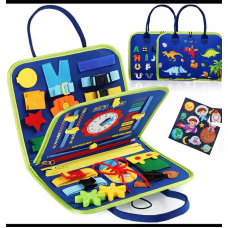 Логічна папка C 70902 (50) фетр, часові позначення, пазли, рухомі шестерні, ремінці, липучки, пряжки, в пакеті