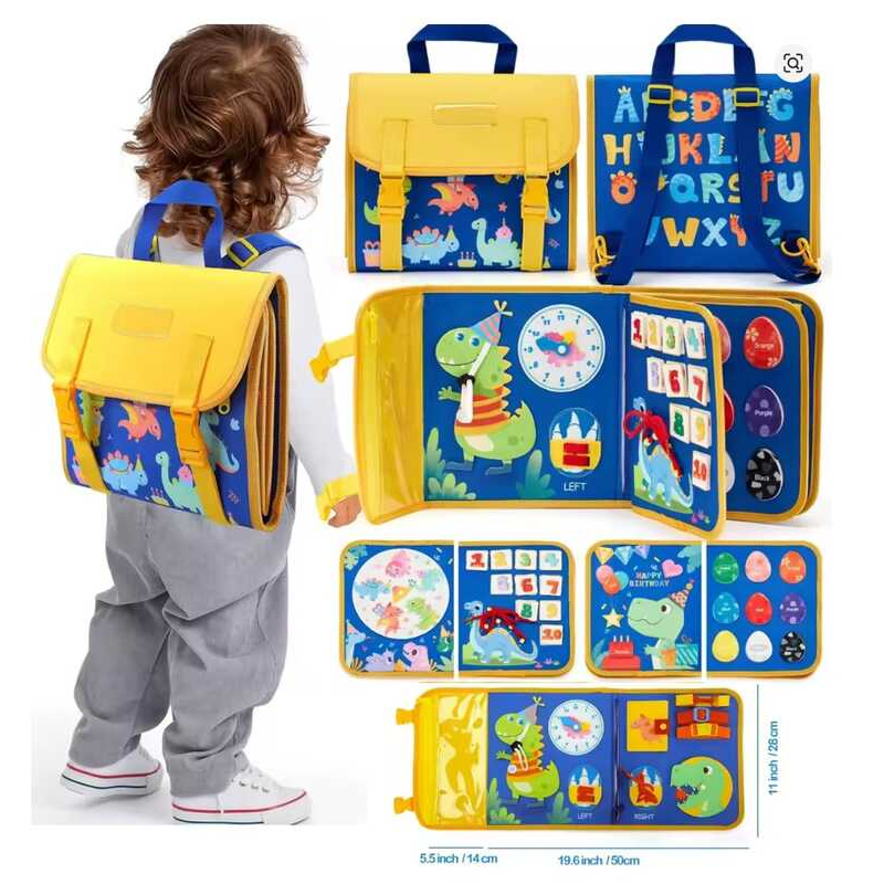 Логічна папка C 73093 (40) фетрова, елементи на липучках, цифри, кольори, форми, годинник, в пакеті