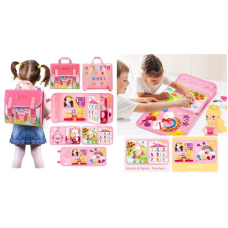 Логічна папка C 73094 (40) фетрова, елементи на липучках, цифри, кольори, форми, шнурівка, в пакеті