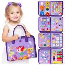 Логічна папка C 73099 (40) фетрова, елементи на липучках, застібки, годинник, англ. абетка, цифри, форми, морські жителі, погода, в пакеті